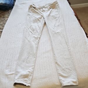 Calvin Klein Gray Skinny Jeans Distressed Style